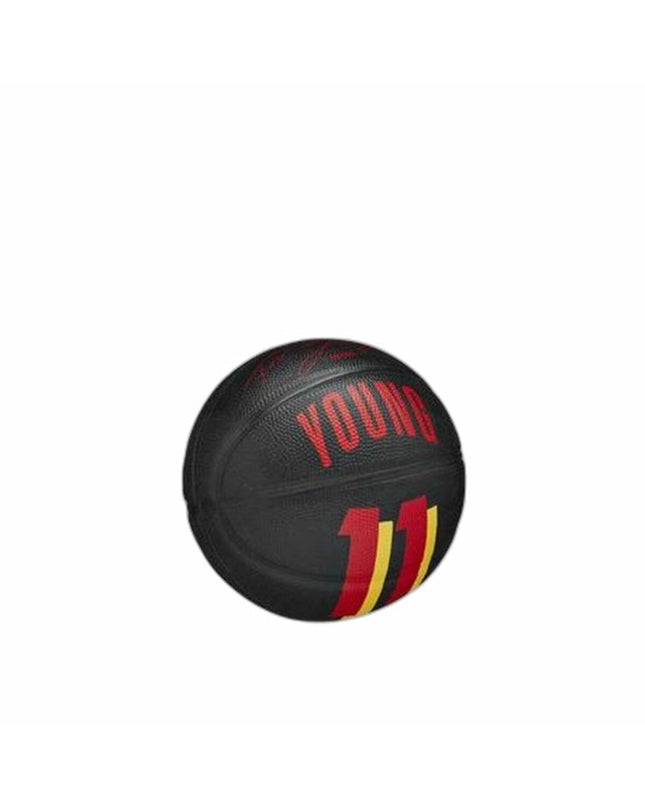 Wilson Trae basketball size 3 in black, designed for sports and outdoor play, featuring a textured surface for grip.