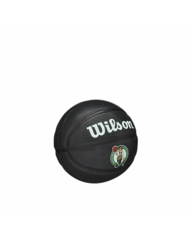 Wilson NBA Team Tribute Mini Basketball in black, size 3, designed for sports and outdoor play.