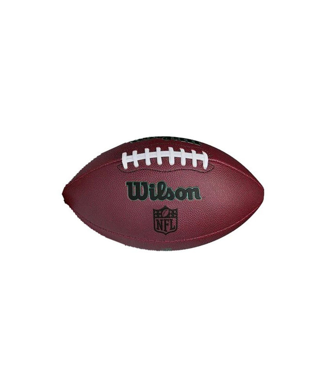 Wilson Rugby Ball Ignition Jr Bruin, outdoor sports equipment, close-up of the branded Wilson rugby ball designed for youth players