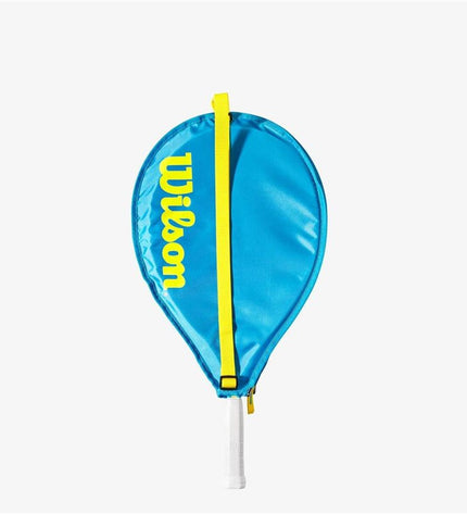 Wilson Ultra Power blue tennis racket for sport and outdoor play, featuring a lightweight frame and ergonomic grip.