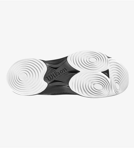 Wilson Hurakn 2.0 volwassenen padelschoenen in zwart voor tennis, sport en outdoor gebruik, met ondersteunende voering en grip.