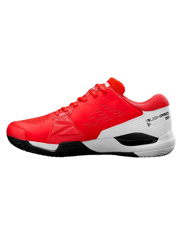 Wilson Rush Pro Ace Clay men's tennis shoes with breathable upper and durable outsole for outdoor tennis on clay courts.
