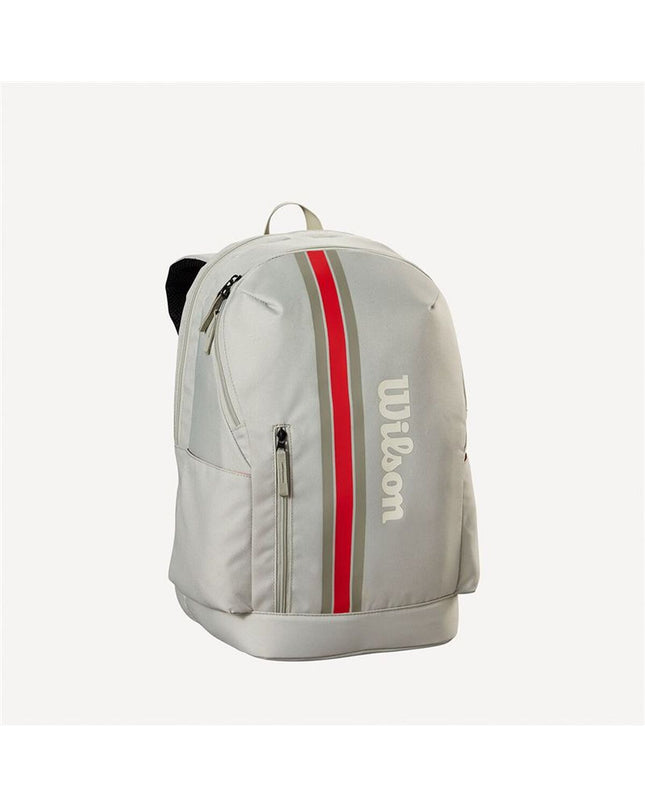Wilson Tennis Backpack Rackettas Team 2025 with multiple compartments and sporty design for tennis players.
