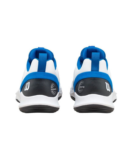 Wilson Hurakn Pro V2 men's tennis shoes in blue, designed for sport and outdoor tennis play, with a supportive athletic fit.