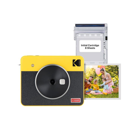 Kodak C300RY digital camera with compact design, featuring a lens, control buttons, and LCD screen for photography and videography.