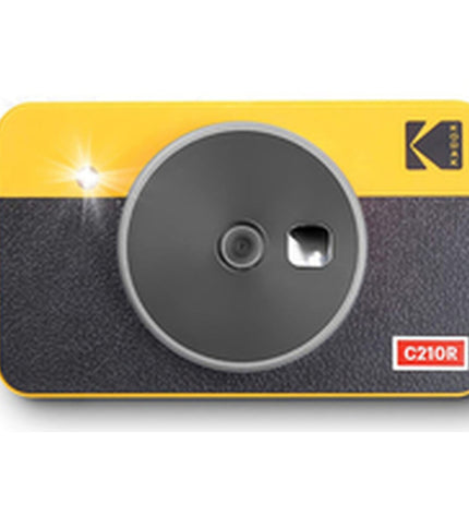 Kodak C210RY digital camera with compact design, featuring a lens and digital screen for photography and video recording.