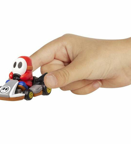 Multicolour Jakks Pacific Mario Kart toy car from Super Mario Racers Wave 5, featuring bright colors and detailed design.