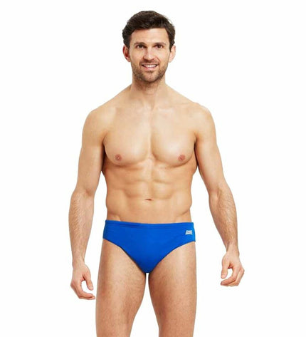 Blue Zoggs Cottesloe Racer men's slips for water sports, featuring sporty design and comfortable fit.