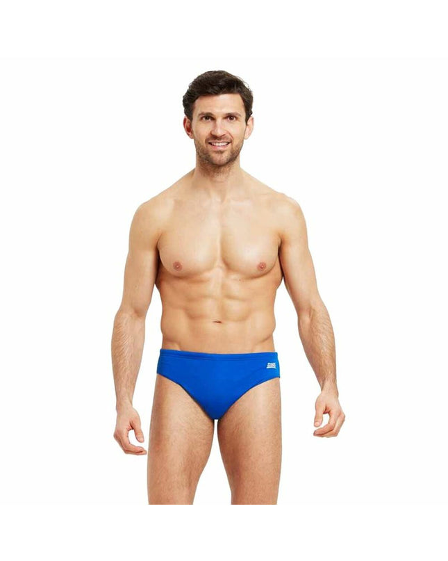 Blue Zoggs Cottesloe Racer men's slips for water sports, featuring sporty design and comfortable fit.