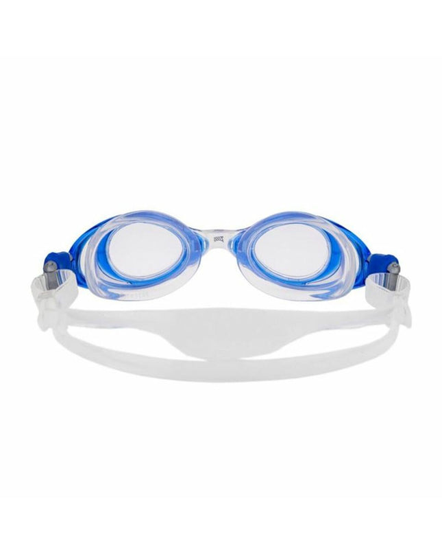 Blue Zoggs Zwembril swimming goggles with clear lenses, designed for water sports and outdoor swimming activities.