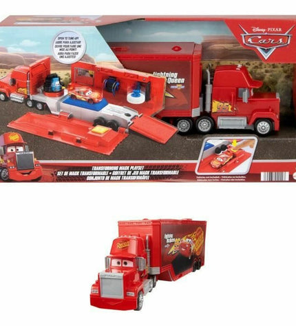 Mattel Carrier vrachtwagen toy in vibrant colors, detailed vehicle with realistic design for children’s play and collection.