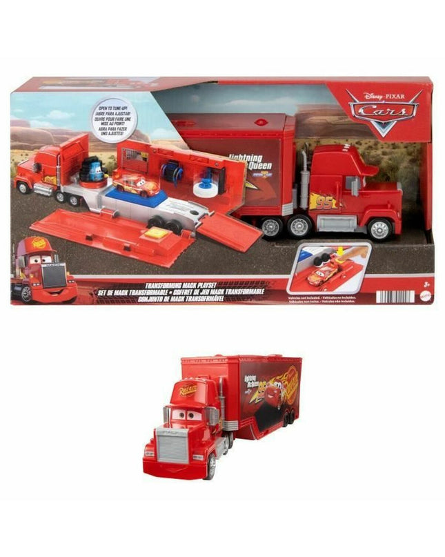 Mattel Carrier vrachtwagen toy in vibrant colors, detailed vehicle with realistic design for children’s play and collection.