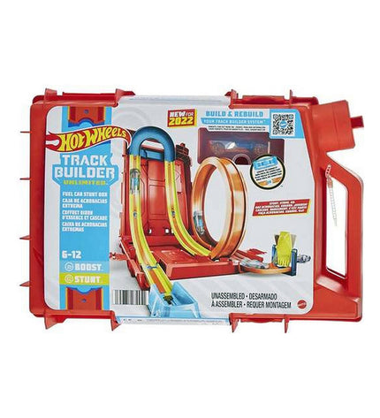 Mattel Hot Wheels Baan Lanceerder toy track builder with colorful race track and vehicles for kids' racing play