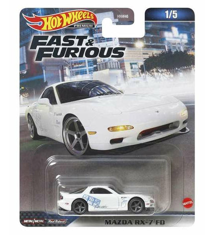 Hot Wheels Fast & Furious toy car, colorful miniature vehicle from the Hot Wheels vehicle collection, perfect for play and display.