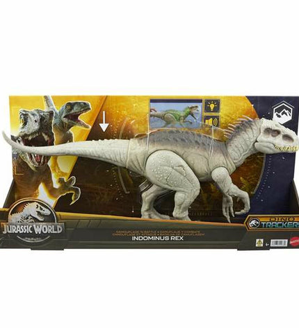 Jurassic World Indominus Rex plastic dinosaur toy, 53 cm tall, detailed action figure from the Jurassic World collection.