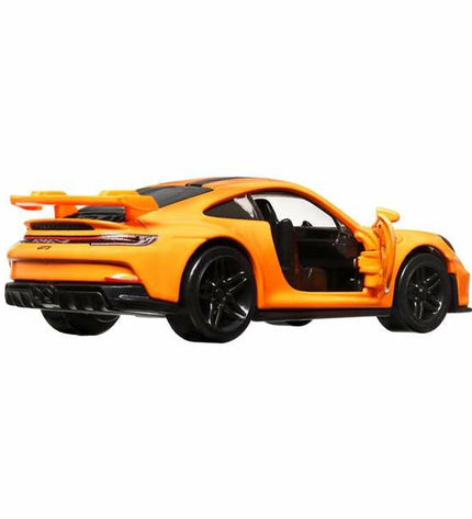 Hot Wheels metal toy vehicle Wrijvingswagen in 1:43 scale, colorful plastic and metal construction, detailed design for kids' play