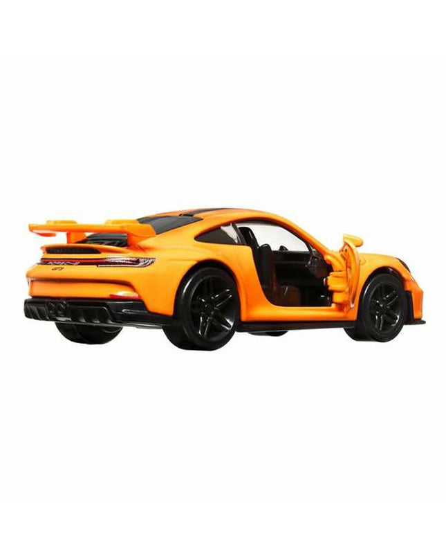Hot Wheels metal toy vehicle Wrijvingswagen in 1:43 scale, colorful plastic and metal construction, detailed design for kids' play