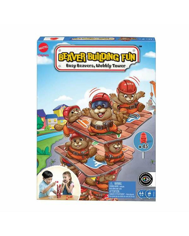 Mattel board game with colorful game pieces and vibrant packaging, perfect for family fun and entertainment.