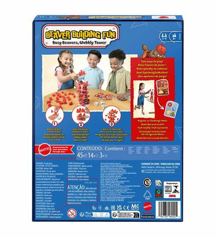 Mattel board game with colorful game pieces and playing surface, part of Mattel's collection of toys and games.