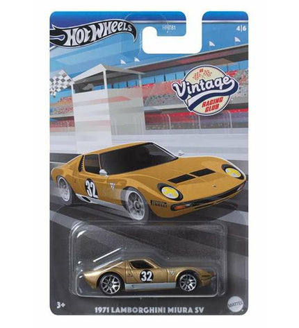 Hot Wheels Pro Vintage toy car, small die-cast vehicle from the Hot Wheels brand, modeled after classic vintage design.
