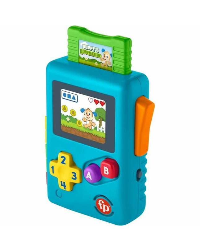 Fisher-Price My First Game Console portable electronic toy with colorful buttons and game screen for young children.