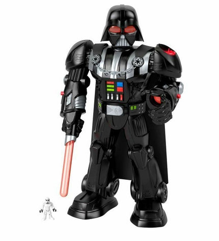 Fisher-Price Darth Vader action figure from the Robot series, detailed plastic toy from the Star Wars-themed playset.