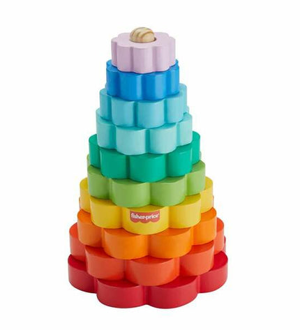 Fisher-Price Blokken Stapelen speelgoed for babies, set of 10 colorful stacking blocks for young children.