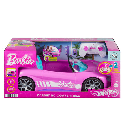 Hot Wheels remote-controlled police car toy on a plain background, detailed with police decals and sleek design.