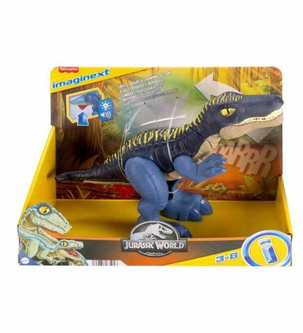 Imaginext Baryonyx dinosaur action figure from the Imaginext dinosaur toy collection, detailed toy for kids' imaginative play.
