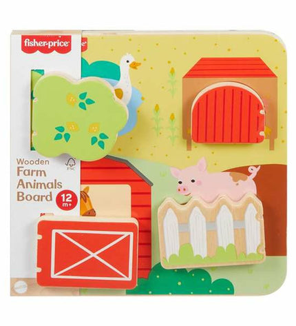 Mattel baby toy featuring small animal figures, 20x20x1.91 cm, colorful and child-friendly playset for young children.