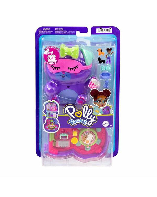 Polly Pocket playset toy with miniature figures and accessories, measuring 29.2 x 17.8 x 5.7 cm, colorful and detailed.