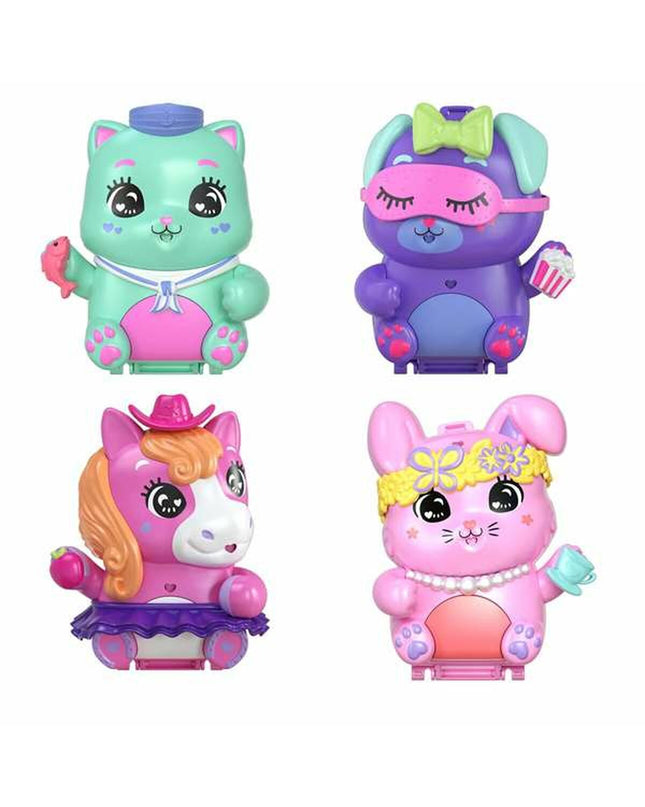 Polly Pocket playset, colorful toy with miniature figures and accessories, measuring 29.2 x 17.8 x 5.7 cm, for imaginative play.