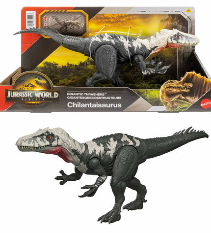 Jurassic World action figure toy from the playset, detailed dinosaur figure with accessories for imaginative play