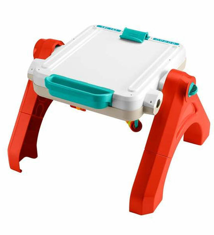 Fisher-Price interactief babyspeelgoed with colorful buttons and soft plush elements for young children.
