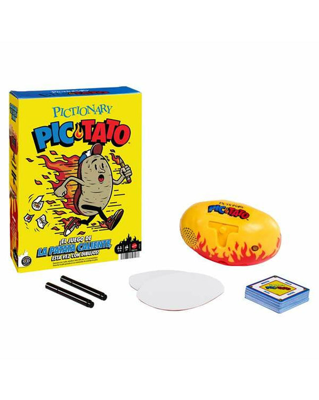 Colorful Educatief Spel by Mattel featuring game pieces and vibrant game board for children’s learning and fun.