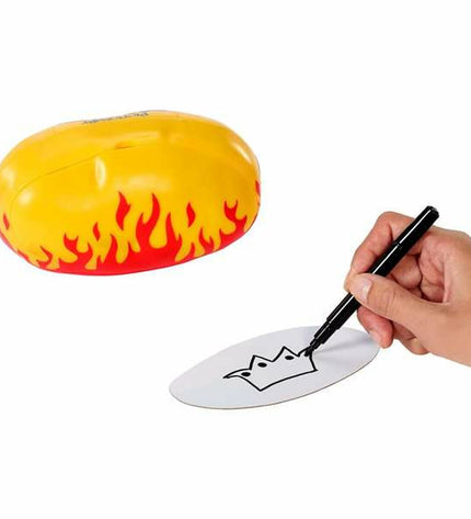 Colorful educational toy game by Mattel with vibrant pieces and game accessories for kids' learning and play.