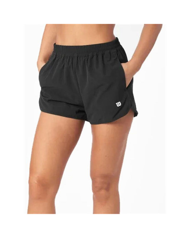Wilson women's sport shorts for tennis and padel, lightweight athletic shorts with a comfortable fit, suitable for outdoor sports.
