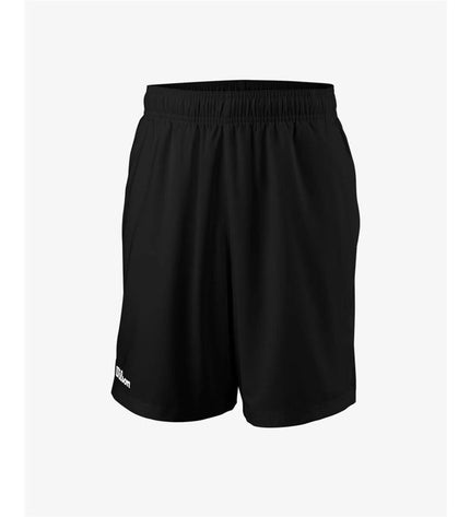 Black Wilson Team Short 7" men's sport shorts designed for padel tennis, lightweight and breathable for outdoor play.