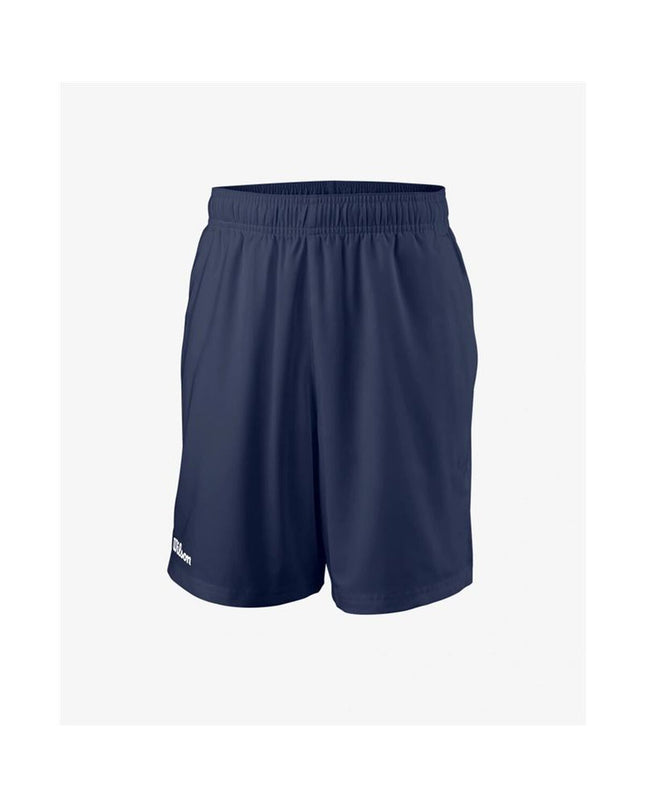Wilson Team Short 7" men's tennis sport shorts in navy blue, designed for padel and outdoor tennis activities.