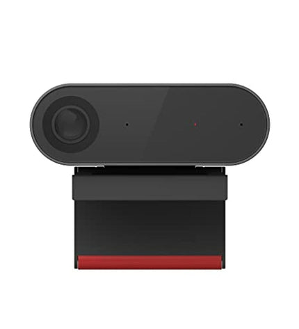 Lenovo ThinkSmart Cam electronic videocamera with adjustable lens and built-in microphone for video conferencing.