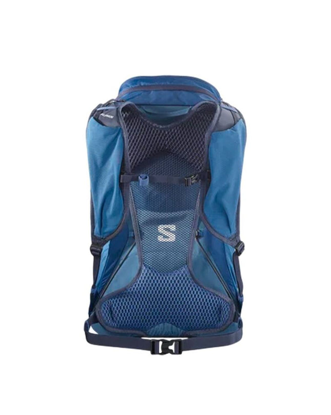 Salomon Aerotrek 20 blue sports and outdoor bag with adjustable straps and multiple compartments for active use.