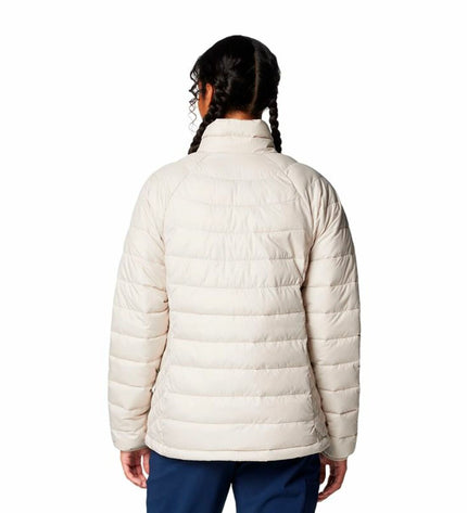 Columbia Powder Lite™ II full-zip women's sport jacket in white, outdoor and sportswear, lightweight and insulated.