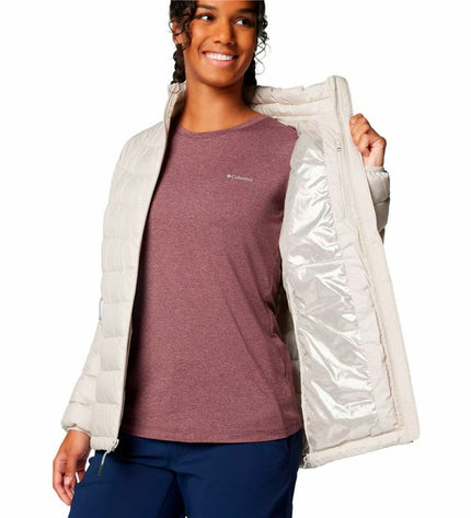 Columbia Powder Lite™ II full-zip women's sport jacket in white, lightweight outdoor and sportwear for women.