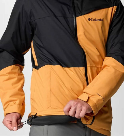 Columbia heren sportjas Iceberg Point™ II in zwart, outdoor sportkleding, waterafstotende en winddichte outdoor jacket.