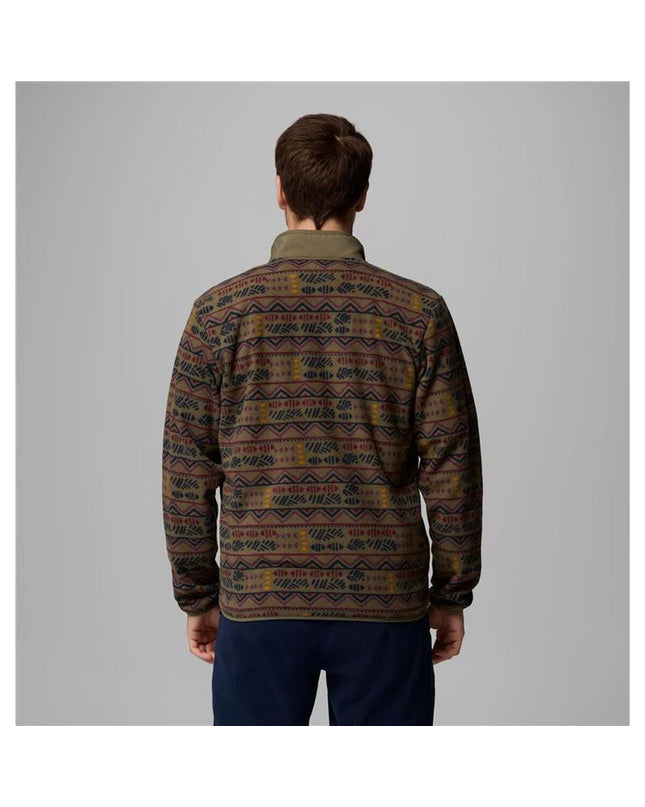 Columbia Sequoia Grove fleece lining for men's outdoor jacket, ideal for camping and hiking in cold weather.