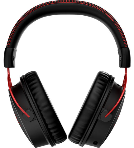 HyperX Cloud Alpha gaming headset with microphone for consoles, featuring over-ear design and plush ear cups.