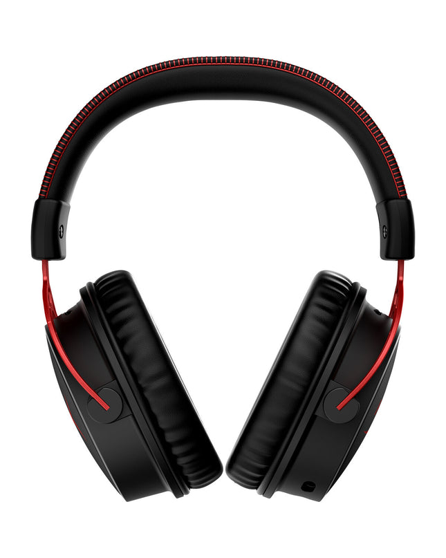 HyperX Cloud Alpha gaming headset with microphone for consoles, featuring over-ear design and plush ear cups.