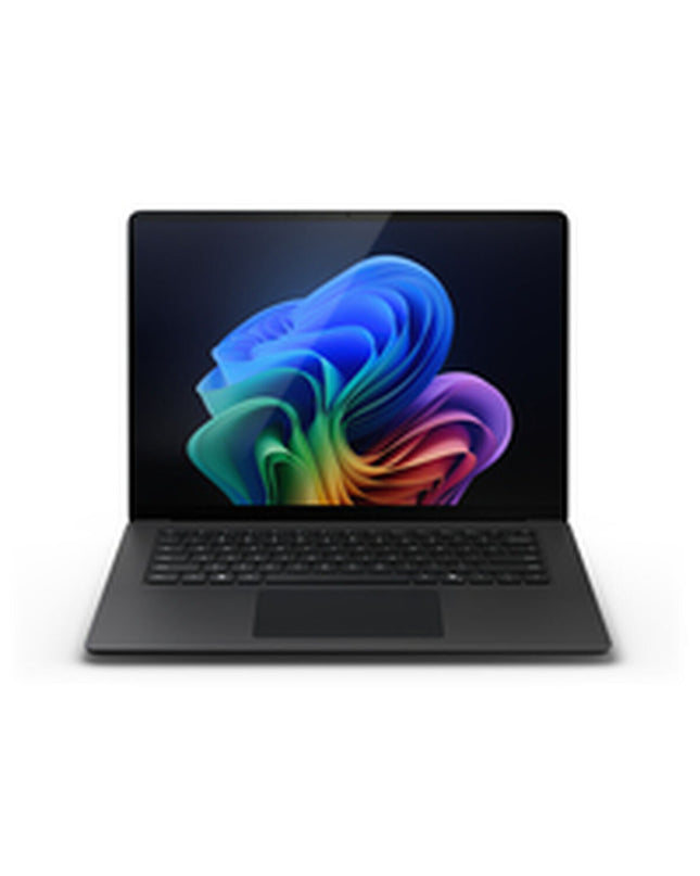 Microsoft EP2-22885 15.6-inch laptop with Qwerty Spanish keyboard, 32GB RAM and 512GB SSD, front view of the device.