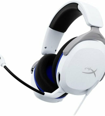 HyperX Cloud Stinger 2 gaming headset with microphone for plug-and-play consoles, featuring comfortable ear cups and adjustable headband.