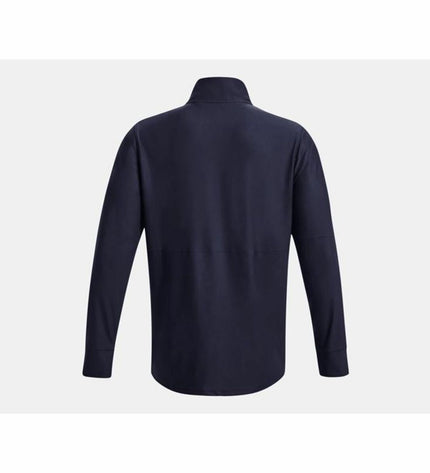 Under Armour adult blue training sweatshirt for sports and outdoor activities, ideal for soccer and fitness.